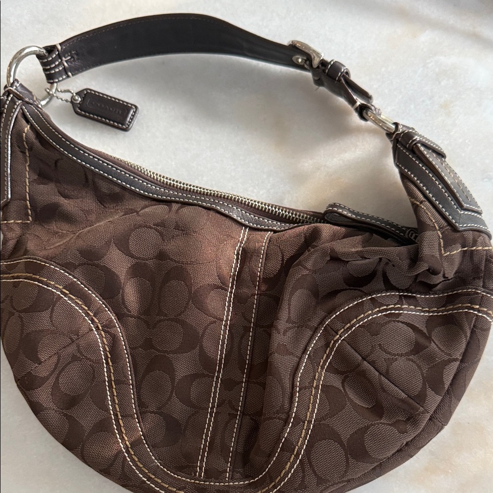 Coach Dark Brown Hobo Bag